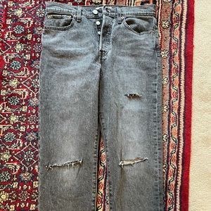 levi’s black/gray wedgie straight